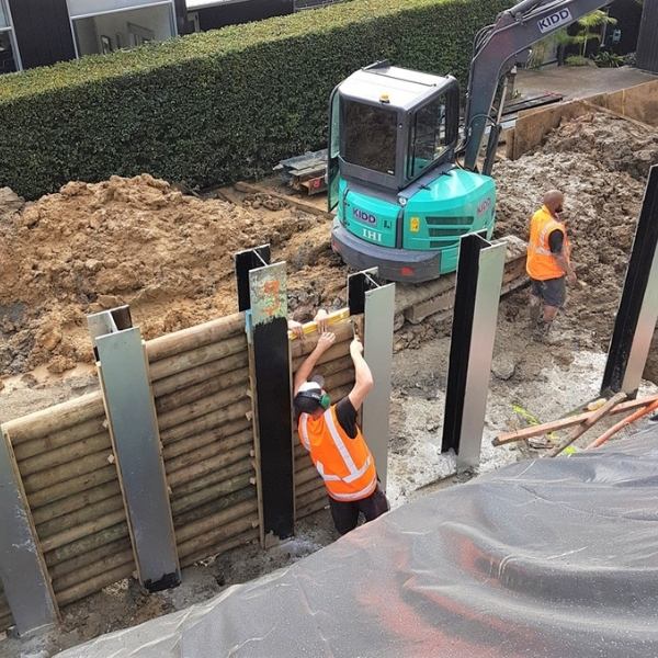 Proconsult Civil Engineering and small works retaining wall in Auckland